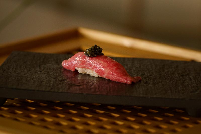 Sushibit som serverats på Koizen