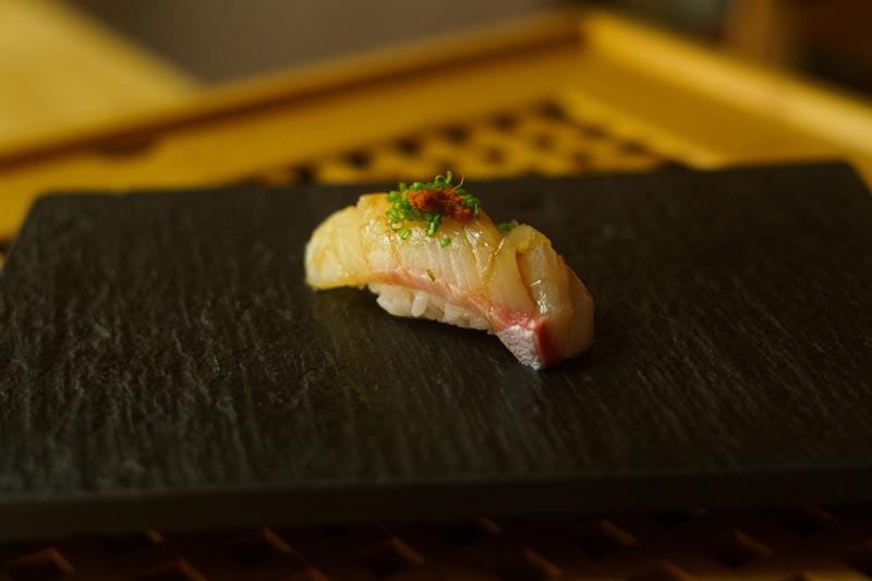 Sushibit som serverats på Koizen